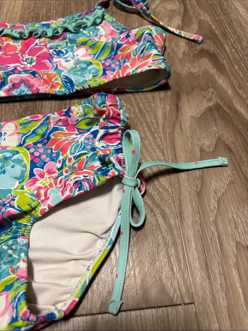 Sweet Honey Girls Youth Floral Print Two Piece Swim Suit | resort | tropical